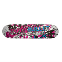Punk Rock White Board Skate Boards