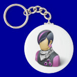 PUNK ROCKER DUDE GUY MAN METAL PARTY ATTITUDE keychains