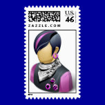 PUNK ROCKER DUDE GUY MAN METAL PARTY ATTITUDE stamps