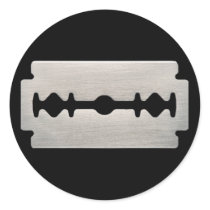 PUNK ROCKER RAZOR BLADE stickers