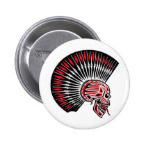 Punk Rocker Skull Tattoo buttons