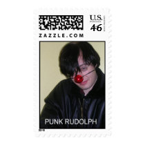 Punk Rudolph postage by tomnobody Punk Rudolph postage