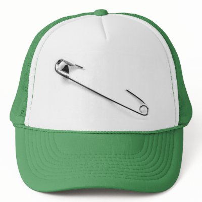 Punk Safety Pin cap