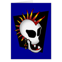 PUNK SKULL-2 CARD
