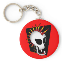PUNK SKULL-2 KEYCHAIN