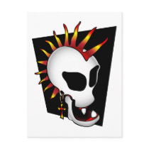 PUNK SKULL-2 POST CARD