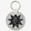 Punk Skull Keychain (Gray)