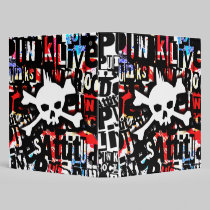 Punk Skull Union Jack Binder