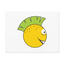Punk Smiley Face postcards by doonidesigns Punk Smiley Face postcards
