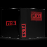 Punk Stencil -  Red/Black binders
