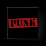 Punk Stencil -  Red/Black buttons