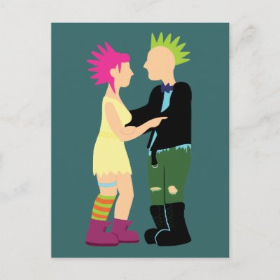 Punk Wedding Postcards by toxiferous