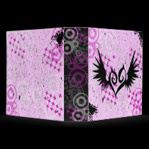 Punk Wing Heart Binder binders