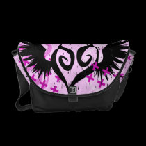 Punk Winged Heart School Rickshaw Messenger Bag messenger bags