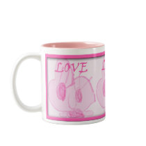 Punkie bunnie love mug mugs