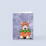 Punkin Scottie Dog Halloween Card