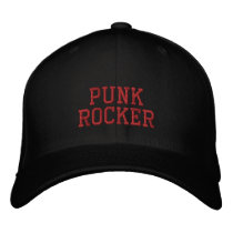 PUNKROCKER embroidered hats by kotzradio PUNKROCKER embroidered hats