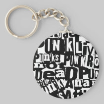Punk's Not Dead keychains