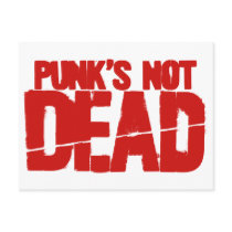 Punk's Not Dead - Video Game Gamer Gaming Postcards