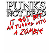 Punks not dead ZOMBIE Punk Rock shirt