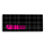 Punky Black Plaid with Hot Pink Trim envelopes