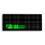 Punky Black Plaid with Neon Green Trim envelopes