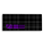 Punky Black Plaid with Purple Trim envelopes