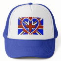 Punky British Love Cap hats