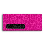 Punky Leopard Print Hot Pink & Black envelopes