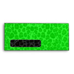 Punky Leopard Print Neon Green & Black envelopes