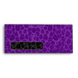 Punky Leopard Print Purple & Black envelopes