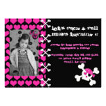 Punky Pinky Skull Invite