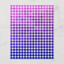 Puntos rosados y azules tarjetones