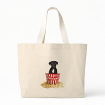 Pup-Corn anyone? Canvas Bags