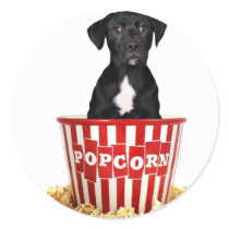 Pup-Corn anyone? stickers by lover196969 Pup-Corn anyone? stickers