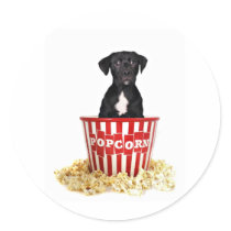 Pup-Corn anyone? stickers by lover196969 Pup-Corn anyone? stickers