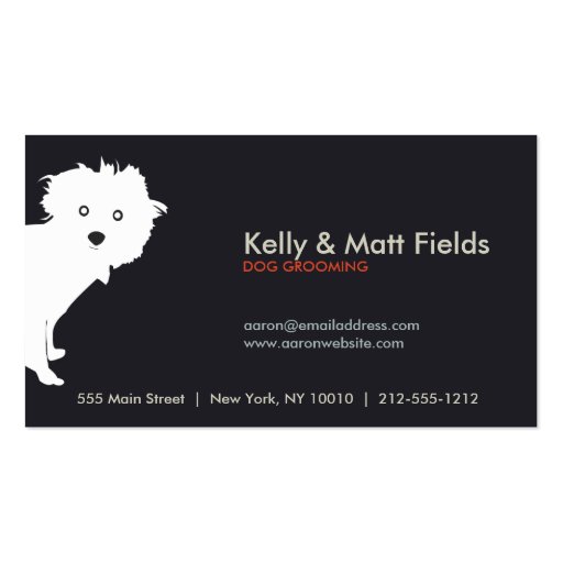 PUP (dark) Business Card (front side)