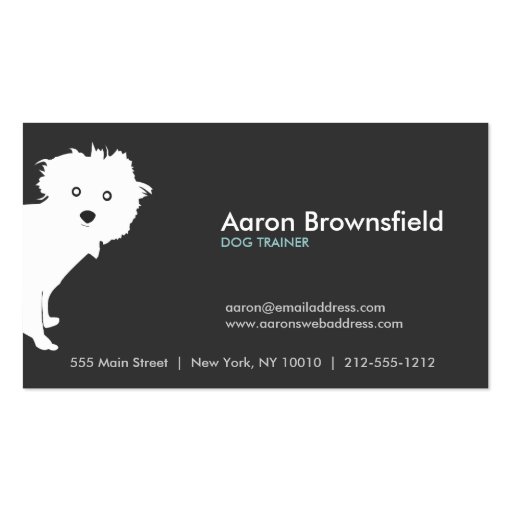 PUP (gray) Business Card (front side)
