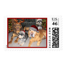 Pup Merry Christmas Postage Stamp by LuraDee Pup Merry Christmas Postage Stamp