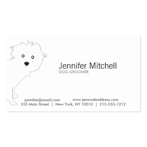 PUP (white) Business Card