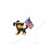 Pup with Flag Sticker