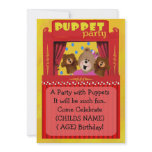 Puppet Party Invitation