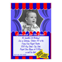 Puppet Show Photo Invitation