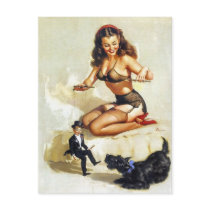 Puppeteer Pin-Up Post Card