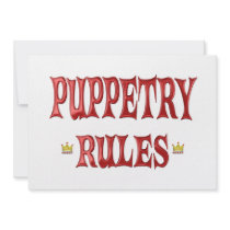 Puppetry Rules Invites