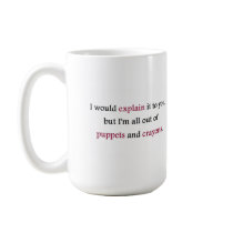 Puppets & Crayons mug