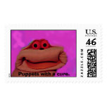 Puppets with a cure. postage stamp