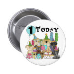 Puppies 1st Birthday Bash Tshirts and Gifts Pinback Buttons
