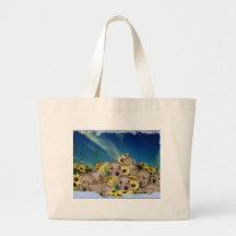 PUPPIES AND FLOWERS (GOLDEN RETRIEVERS) BAG