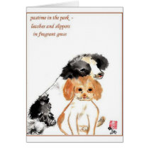 Puppies card. by origa2 Puppies card.
